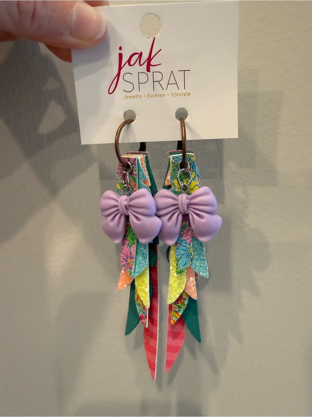 Jak Sprat Lavender Bow Multi-Color Thinny Thini Minis, NWT